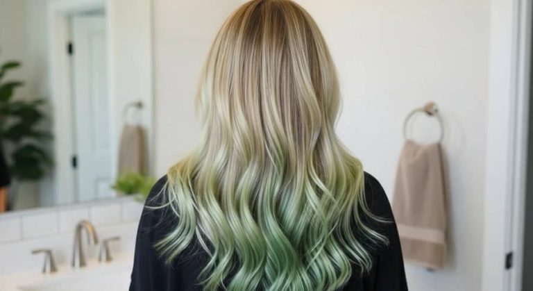 سبز شدن رنگساژ مو