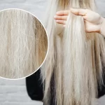 موهای دکلره آسیب دیده